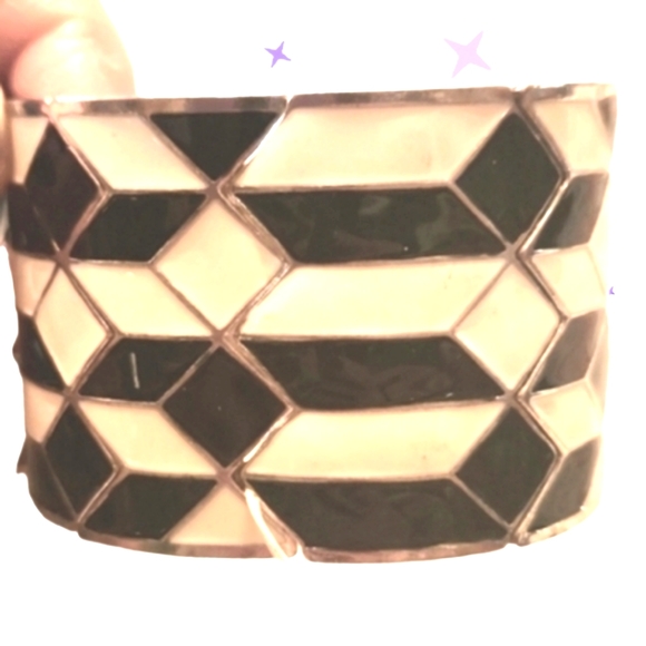 New vintage Stretch enamel bracelet - Picture 1 of 4